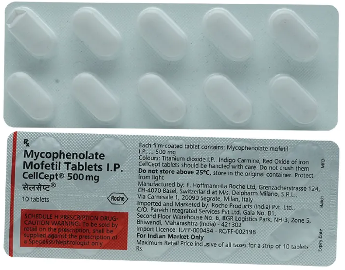 CELLCEPT 500MG TAB, 10 pack , pack