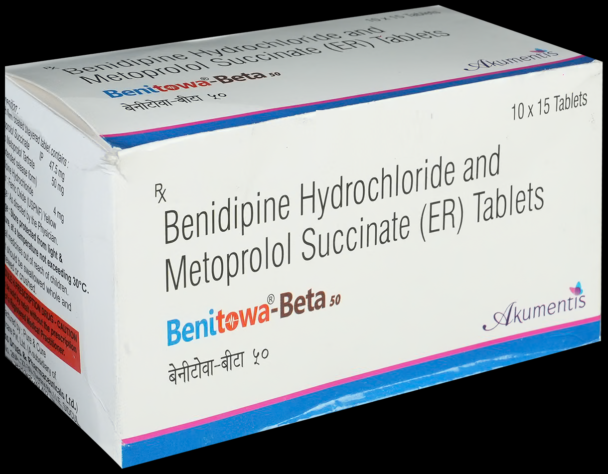 BENITOWA BETA 50MG TABLETS, 15 pack , pack