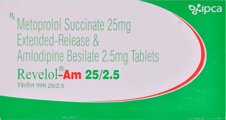 REVELOL AM 25/2.5MG TAB, 15 pack. , pack